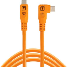 Tether Tools cable USB-C - USB-C TetherPro Optima 10G Right Angle 3m, orange