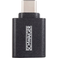 Schwaiger CAU310 533 zmieniacz płci / kabli USB Type-C USB Typu-A Czarny