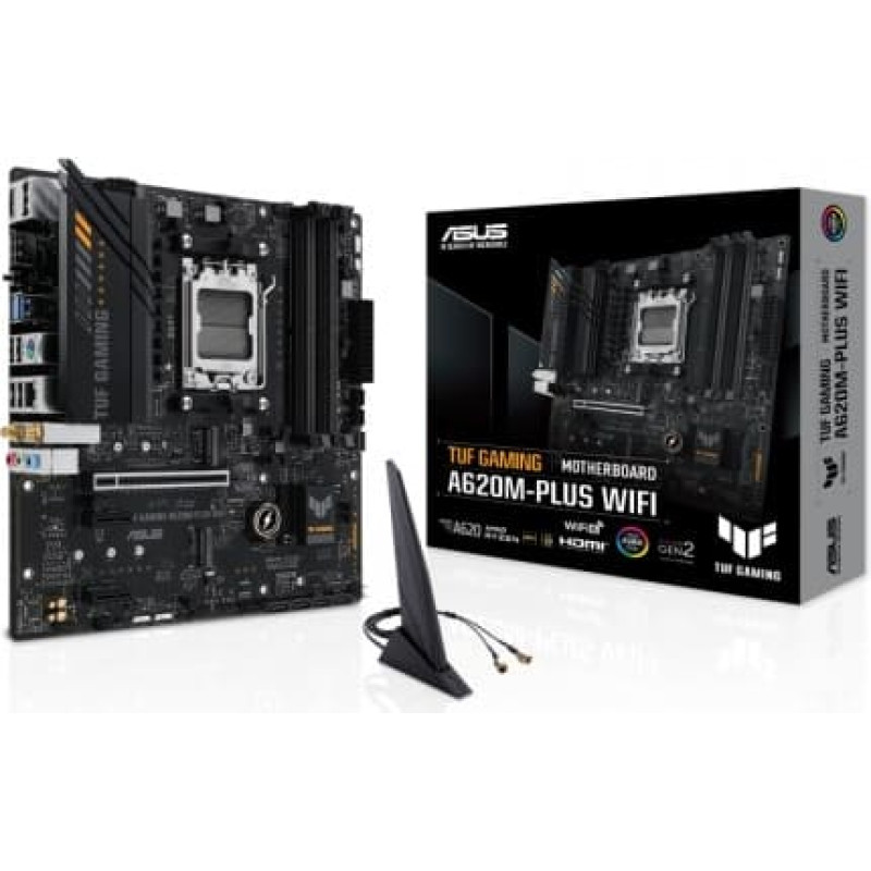 Asus Motherboard TUF GAMING A620M-PLUS WIFI AM5 4DDR5 HDMI/DP mATX