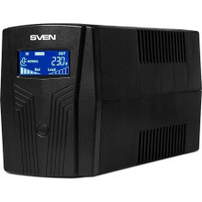 Sven Zasilacz awaryjny SVEN Pro 650, 390W, LCD, USB, RG-45, 2 gniazda euro