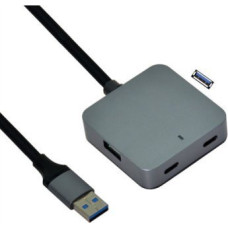 Value HUB USB Value VALUE Hub USB 3.2 Gen 1, 4 porty (2x USB-A + 2x USB-C), z kablem przedłużającym, 5 m