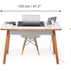 Bluelounge Biurko BlueLounge StudioDesk Białe 120 cm x 70 cm