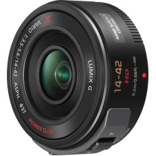 Panasonic Lumix G Vario PZ 14-42mm f/3.5-5.6 ASPH./POWER O.I.S., melns