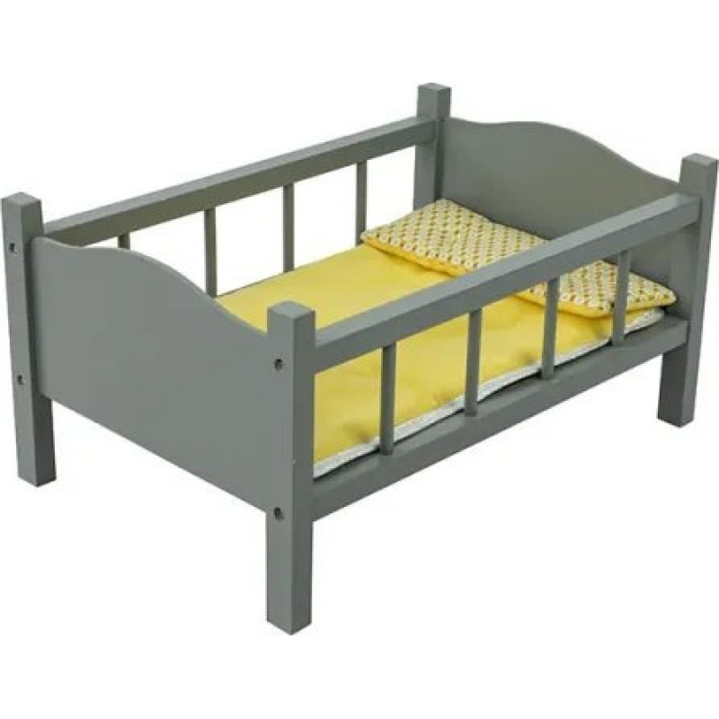 Barrutoys Wooden Doll Bed | For Dolls Up To 40 Cm | Doll Crib