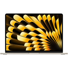 Apple MacBook Air 15-inch : M3 chip with 8-core CPU and 10-core GPU, 16GB, 256GB SSD - Starlight, Apple M, 38.9 cm (15.3