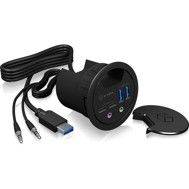 Icy Box HUB USB Icy Box 2x USB-C  + 2x USB-A 3.0 (IB-HUB1403B)