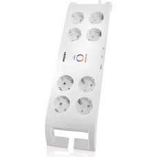Philips Home Electronics Surge Protector SPN3080B/10, 900 J, 8 AC outlet(s), White, 2 m, 721.5 g, 160 mm
