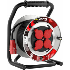 Kerg Przedłużacz bębnowy KERG W2382 20m 31,5mm2 H05RR-F 250V czarny
