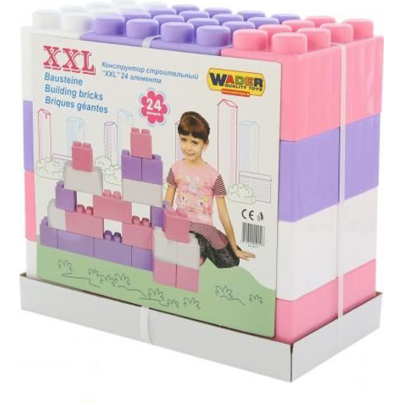 Wader Klocki budowniczy XXL- 24 elementów (40107)
