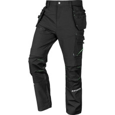NEO Spodnie robocze Mix&Match, 4 way stretch, z kaburami, Cordura, czarne, rozmiar L