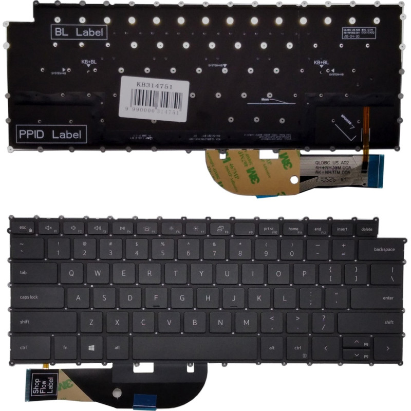 Dell Keyboard DELL XPS 9500, with backlight, US