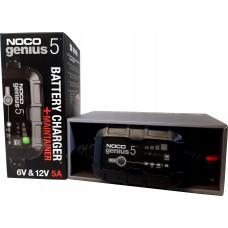 Noco Prostownik GENIUS5EU, napięcie ładowania: 6/12 V NOCO, prąd ładowania: 5A, napięcie zasilania: 120/240V, rodzaj akumulatora: AGM/EFB/GEL/Li-Ion/MF/WET