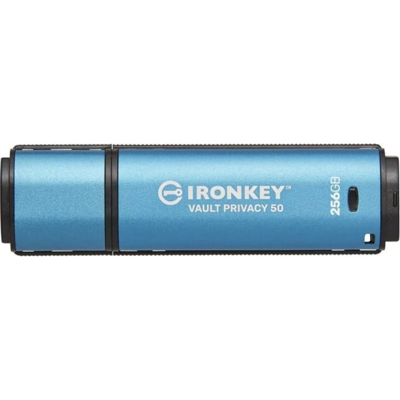 Kingston Pendrive Kingston Kingston IronKey Vault Privacy 50 256 GB, USB stick (light blue/black, USB-A 3.2 Gen 1)