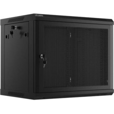 Lanberg Hanging cabinet 19 inches 9U 600x450 perforated doors (flat pack) black
