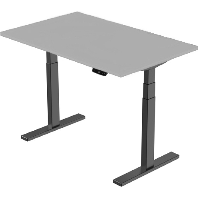 Extradigital Height-Adjustable Table, 139cm x 68 cm, Gray