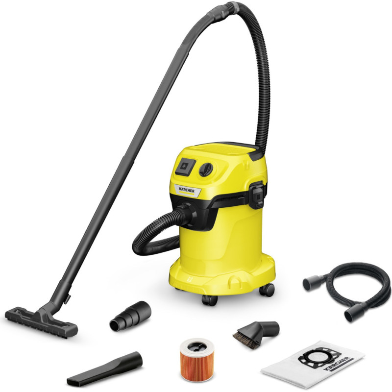 Karcher Odkurzacz przemysłowy Karcher Kärcher Drėgno ir sauso valymo dulkių siurblys WD 3 P V-17/4/20 Workshop (1.628-175.0)