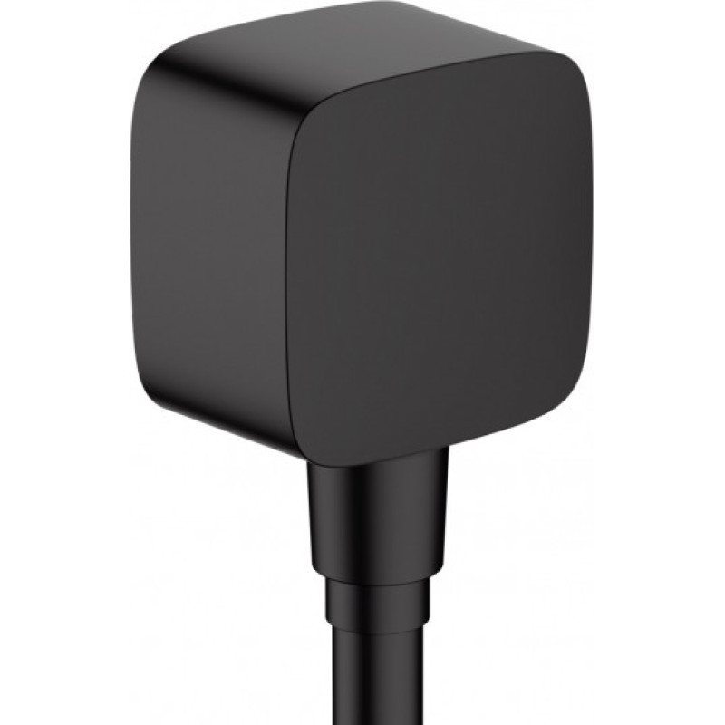 Hansgrohe Potinkinė jungtis dušo žarnai Hansgrohe FixFit Wall, 26457670, juoda matinė