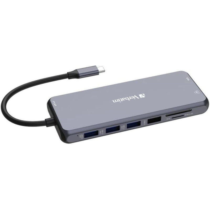 Verbatim HUB USB Verbatim USB-C Pro Multiport Hub 14 Port CMH-14 (2 x HDMI | VGA | RJ45 | 3 x USB-A 3.2 Gen1 | USB-C 3.2 Gen1 | 2 x USB-A 2.0 | SD | microSD | Jack Audio | USB-C PD)