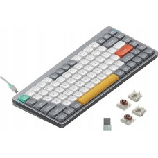 Nuphy - Air75 V2 Wireless Mechanical Keyboard - Bezprzewodowa Klawiatura Mechaniczna Slim Lunar Gray Brown
