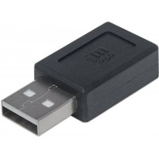 Manhattan Adapter USB Manhattan USB-C - USB Czarny  (354653)