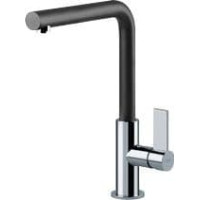 Franke Bateria kuchenna Franke Plautuvės maišytuvas Franke BAT Neptune-Evo, be ištraukiamo dušelio, chrome/juoda