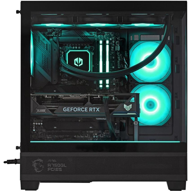 Actina 5901443416494 PC AMD Ryzen™ 7 7800X3D 32 GB DDR5-SDRAM 1 TB SSD NVIDIA GeForce RTX 5070 Ti Midi Tower Black