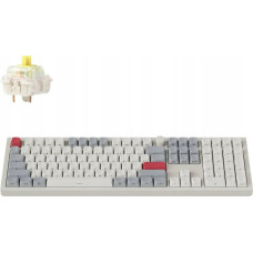 Keychron Q6 Max QMK/VIA Wireless Custom Mechanical Keyboard Fully Assembled Knob (Side-Printed Keycaps) / Shell White / Gateron Jupiter Banana