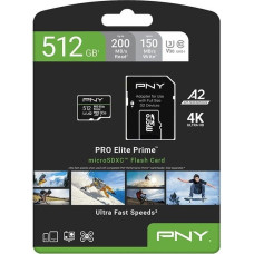 PNY Karta pamięci microSDXC Elite Prime 512GB + adapter SD