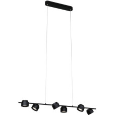 Paulmann Lampa wisząca PURIC PANE LED 6x4,5W 3-STEP DIM  2700K 230V czarny / metal