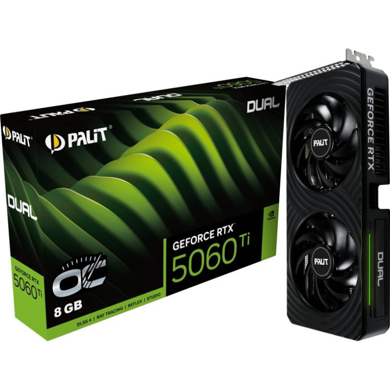 Palit Karta graficzna Palit GeForce RTX 5060 Ti Dual OC 8GB GDDR7 DLSS4 (NE7506TT19P1-GB2062D)