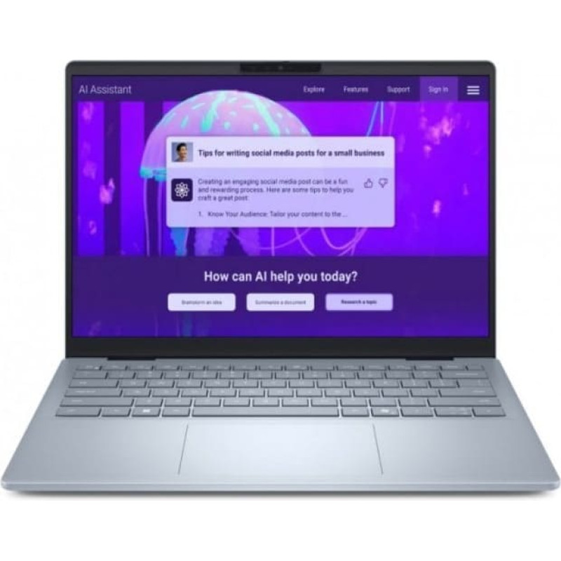 Dell Laptop Dell 14 Plus DB14250 Win11Pro Ultra 9 288V/32GB/1TB/14.0 FHD+ Touch/Arc/FgrPr/WLAN + BT/Backlit Kb/4 Cell/3Y ProSupport