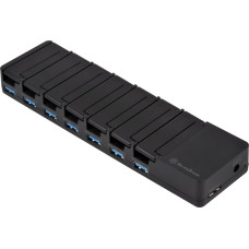 Silverstone HUB USB SilverStone SilverStone SST-UC03B-PRO - USB Lade Station, 7 Port - 36 Watt