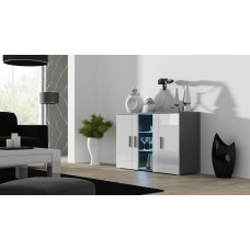 Cama Meble Cama sideboard 120 cm SOHO S7 grey/white gloss