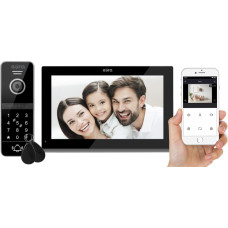 Eura Wideodomofon EURA VDP-97C5 - czarny, dotykowy, LCD 7'', AHD, WiFi, pamięć obrazów, SD 128GB