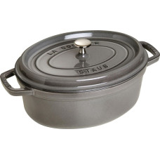 Staub Garnek STAUB żeliwny owalny 4.2 ltr grafitowy uniwersalny