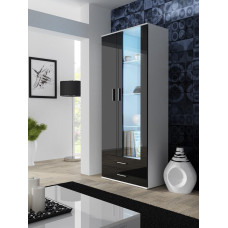 Cama Meble Cama display cabinet SOHO S6 2D2S white/black gloss