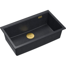 Graniteq Zlewozmywak GraniteQ Zlewozmywak granitowy Logan 110 Czarny Metalik
