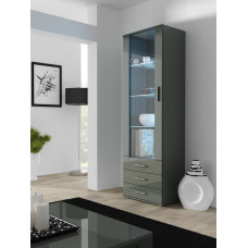 Cama Meble Cama display cabinet SOHO S1 grey/grey gloss