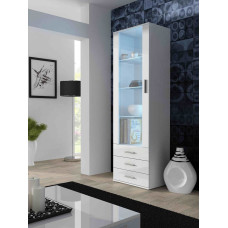 Cama Meble Cama display cabinet SOHO S1 white/white gloss