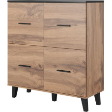 Cama Meble Cama sideboard LOTTA 110 4D wotan oak + mat black