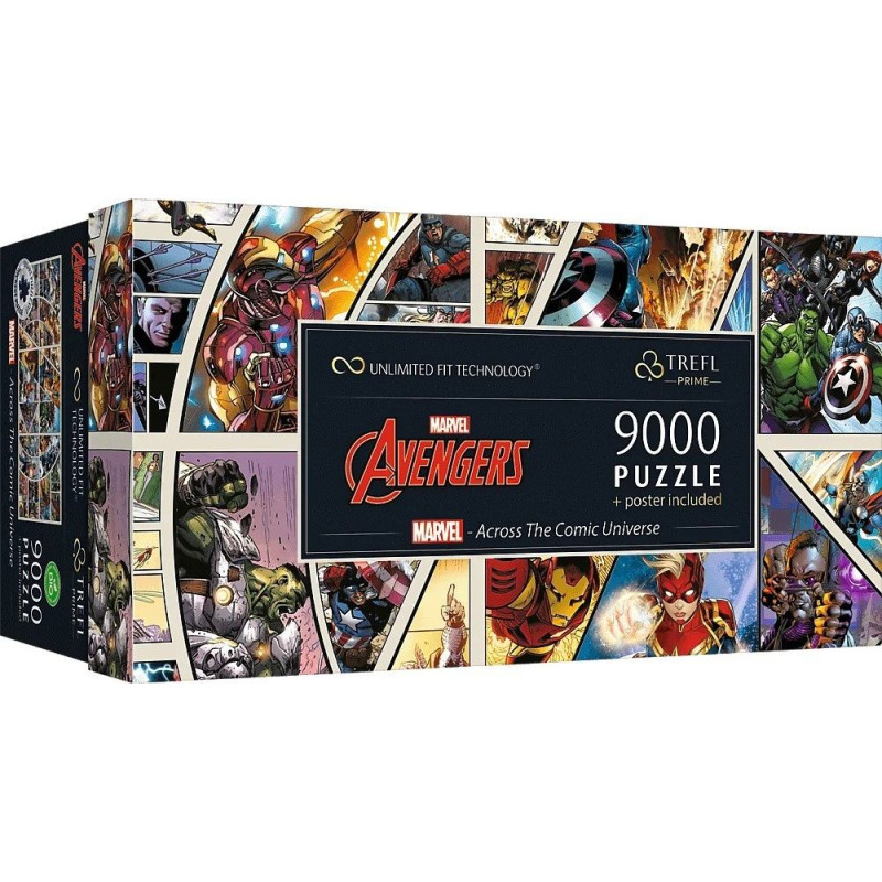 Trefl Puzzle 9000 elementów marvel across the comic universe