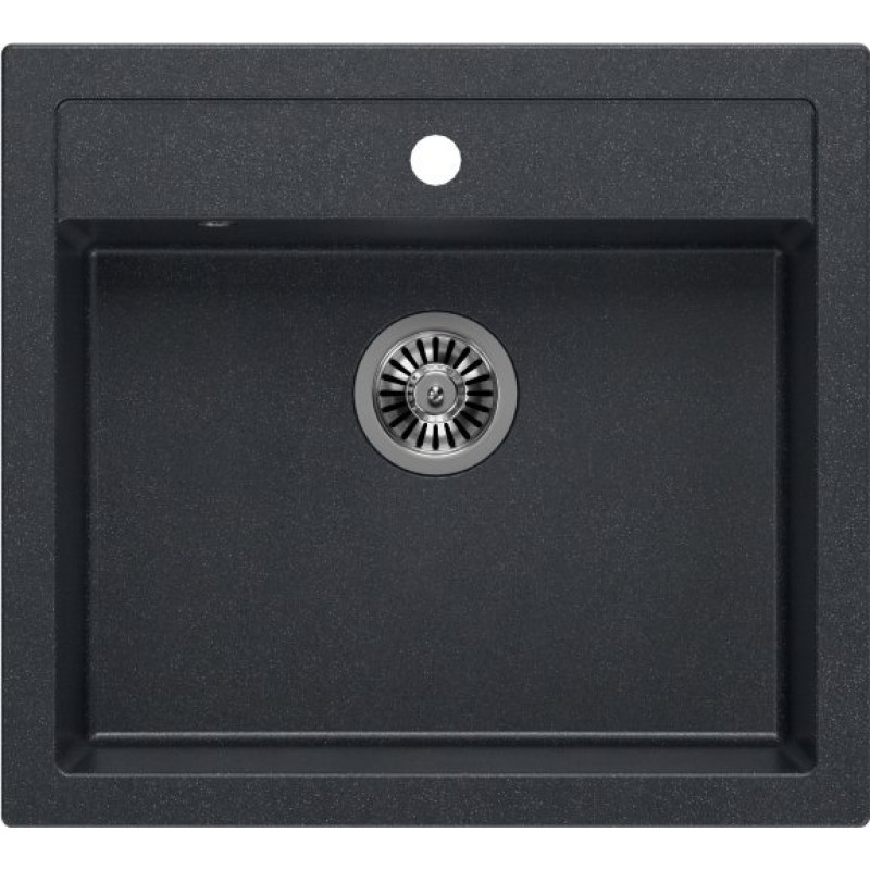 Quadron Zlewozmywak Quadron BILL 110 GraniteQ black diamond/elementy stalowe