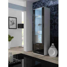 Cama Meble Cama display cabinet SOHO S1 white/black gloss