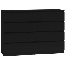 Top E Shop Topeshop M8 140 CZERŃ chest of drawers