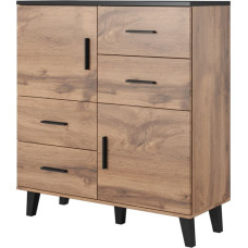 Cama Meble Cama sideboard LOTTA 110 2D4S wotan oak/mat black