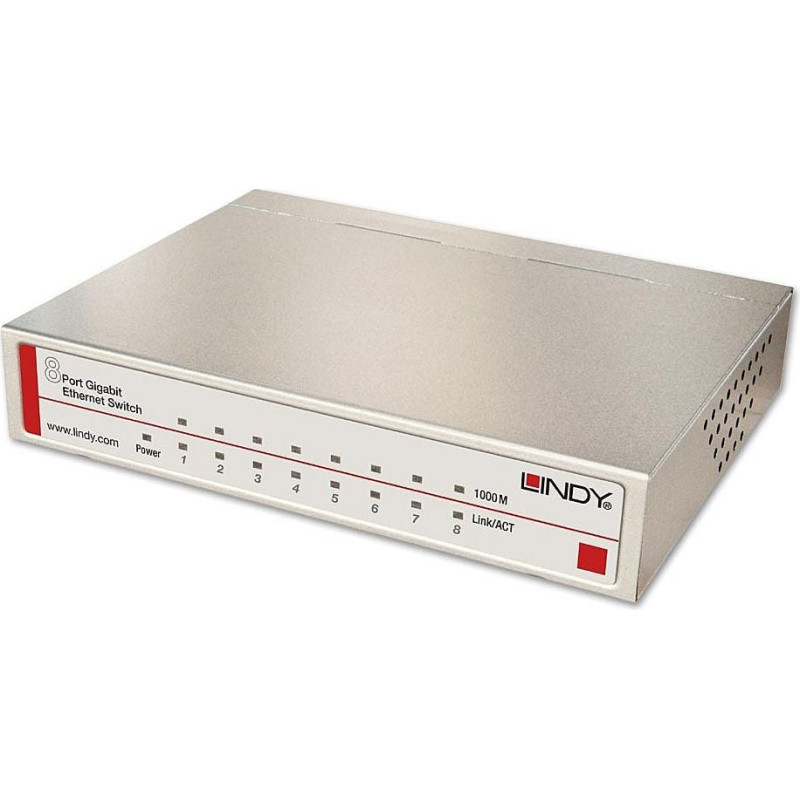 Lindy Switch Lindy 8 portowy Desktop Switch (25045)