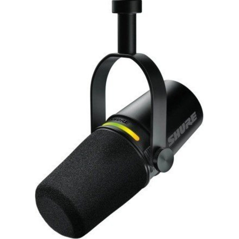 Shure Mikrofon Shure Shure MV7+-K-BNDL - Mikrofon lektorski/wokalny ze złączem XLR/USB-C Czarny + statyw biurkowy GATOR