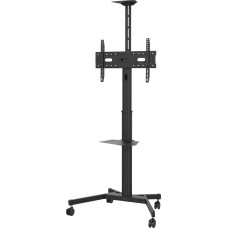 Vision Wertanzeige-Bodenstander - LEBENSLANGE GARANTIE - Stahlkonstruktion - Trolley passt fur Displays von 31-80