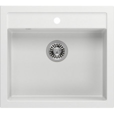 Quadron Zlewozmywak Quadron BILL 110 GraniteQ snow white/elementy stalowe