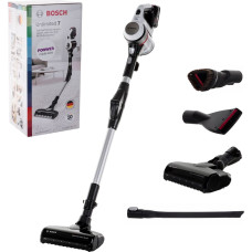 Bosch BBS711W stick vacuum/electric broom Bagless 0.3 L Black, Stainless steel, White